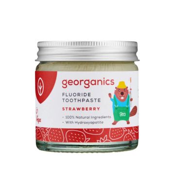 Georganics tandkräm med fluor för barn (burk)
