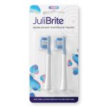 JuliBrite® ersättningsborsthuvuden, vita (2 st)